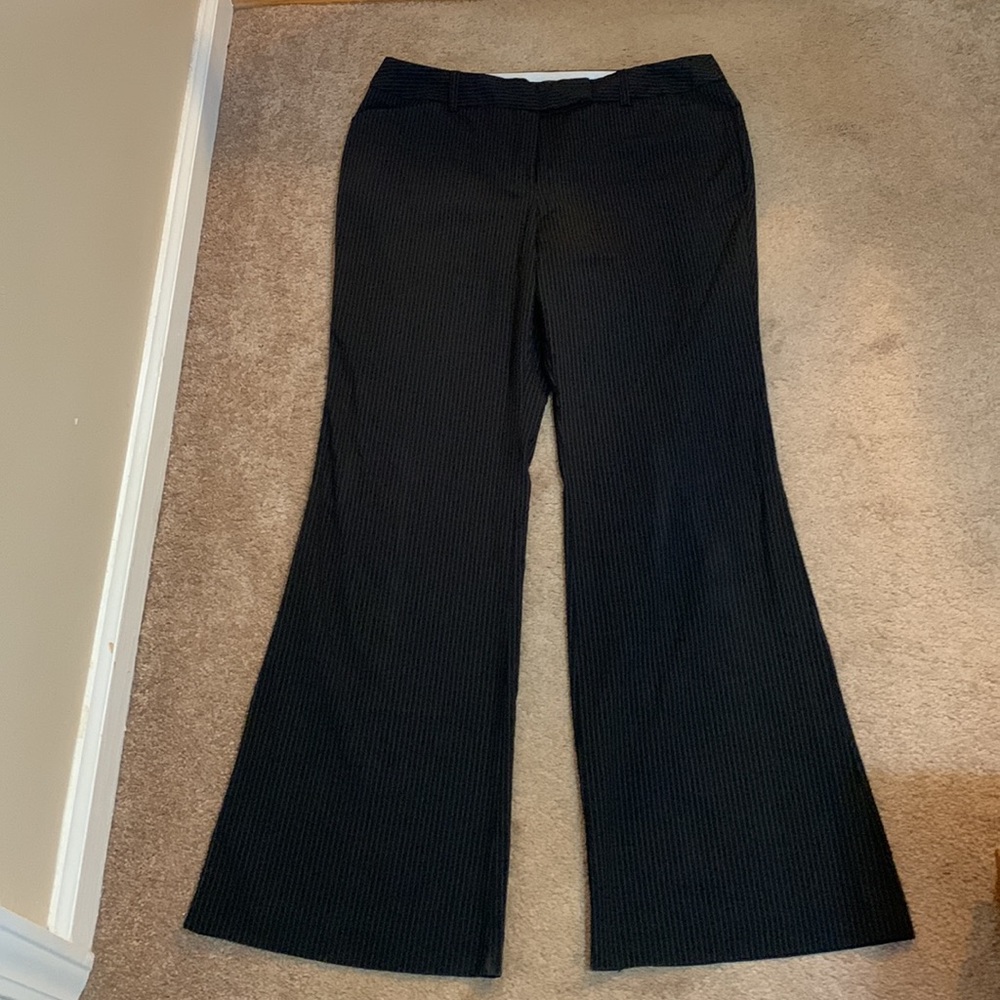 EUC Black Pinstripe London Fit George Dress Pants